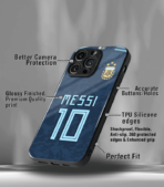 Lionel Messi GOAT edition Premium Glossy Phone Case. - Image 3