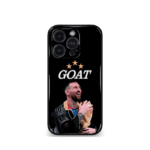 Lionel Messi GOAT edition Premium Glossy Phone Case.