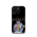 Lionel Messi GOAT edition Premium Glossy Phone Case.
