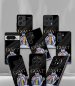 Lionel Messi GOAT edition Premium Glossy Phone Case. - Image 2