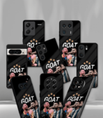 Lionel Messi GOAT edition Premium Glossy Phone Case. - Image 2