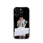 Lionel Messi GOAT edition Premium Glossy Phone Case.