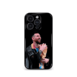 Lionel Messi GOAT edition Premium Glossy Phone Case.