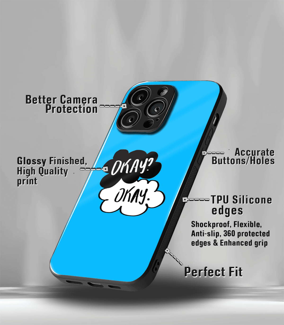 Okay Okay  Premium Phone Case - Image 3