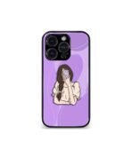 Lavender Girly selfie vector Premium Phone case