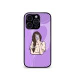 Lavender Girly selfie vector Premium Phone case