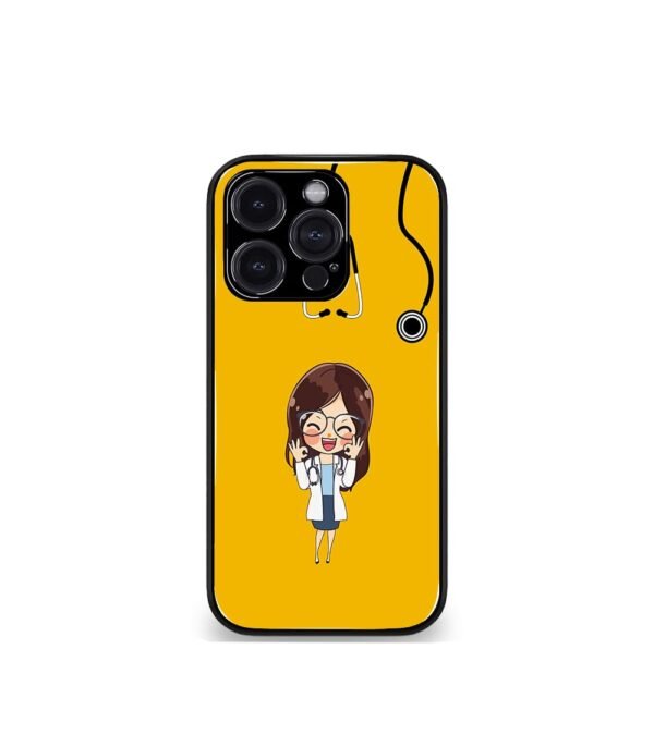 Medico Girl Yellow vector Premium Phone case