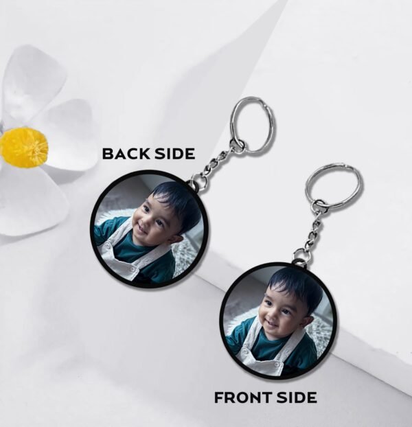 Photo Printed Keychain 2 Sided- Round shape