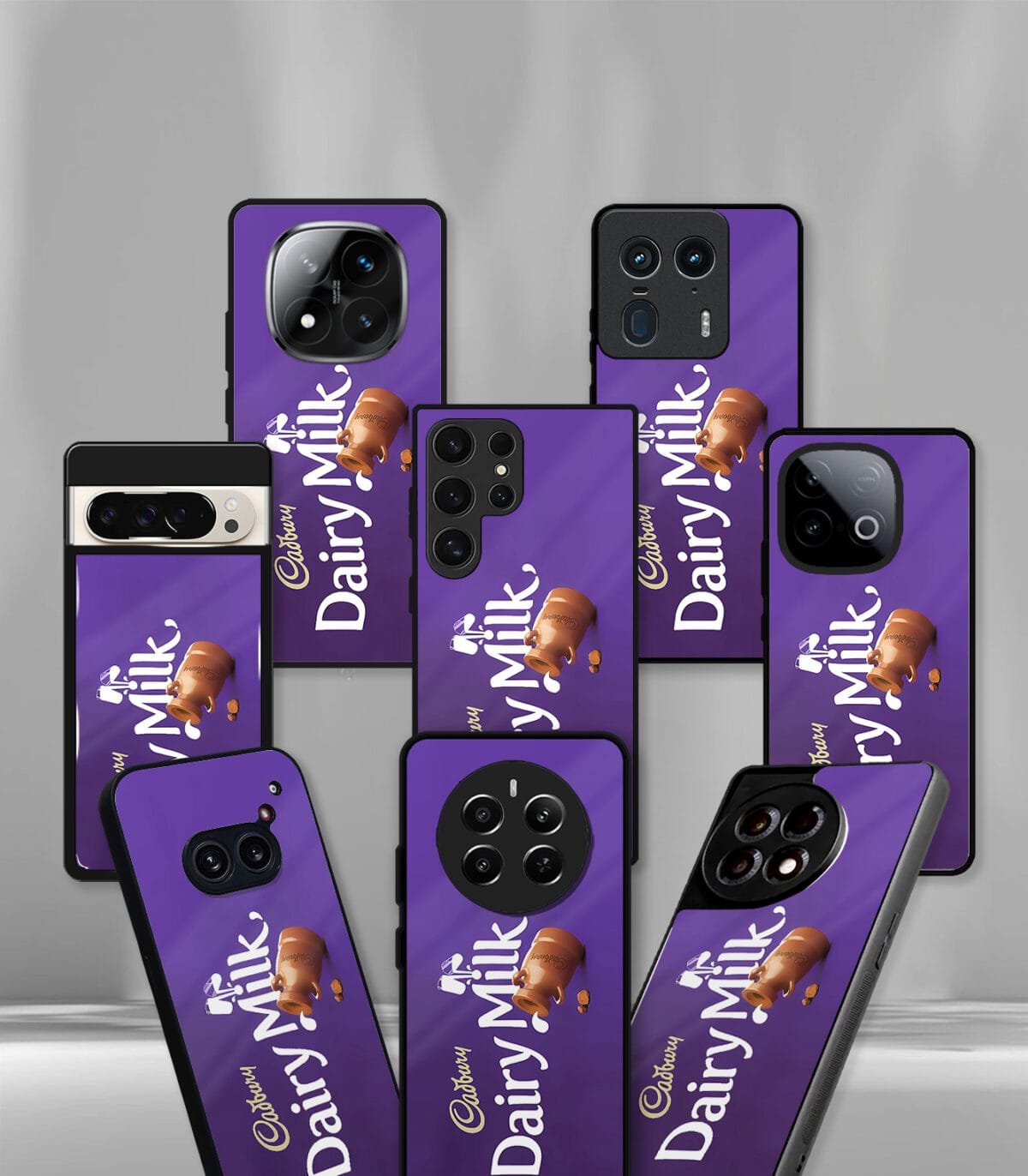 Dairymilk Violet Chocolate Premium Glossy PhoneCase - Image 2