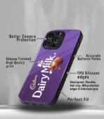 Dairymilk Violet Chocolate Premium Glossy PhoneCase - Image 3