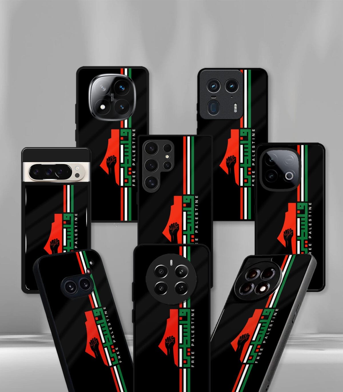 Free Palestine, Save Gaza Solidarity Premium Glossy PhoneCase - Image 2