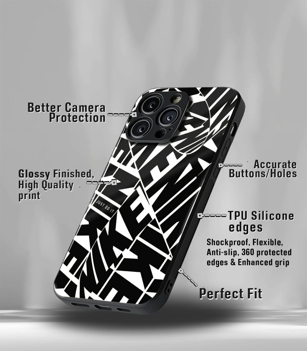 Nike Patternic Premium Glossy PhoneCase - Image 3