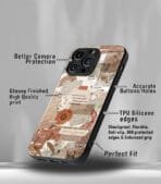 Aesthetic Newspaper Cutout Premium Glossy PhoneCase - Image 3