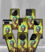 Trippy smoky Yellow Premium Glossy PhoneCase - Image 2