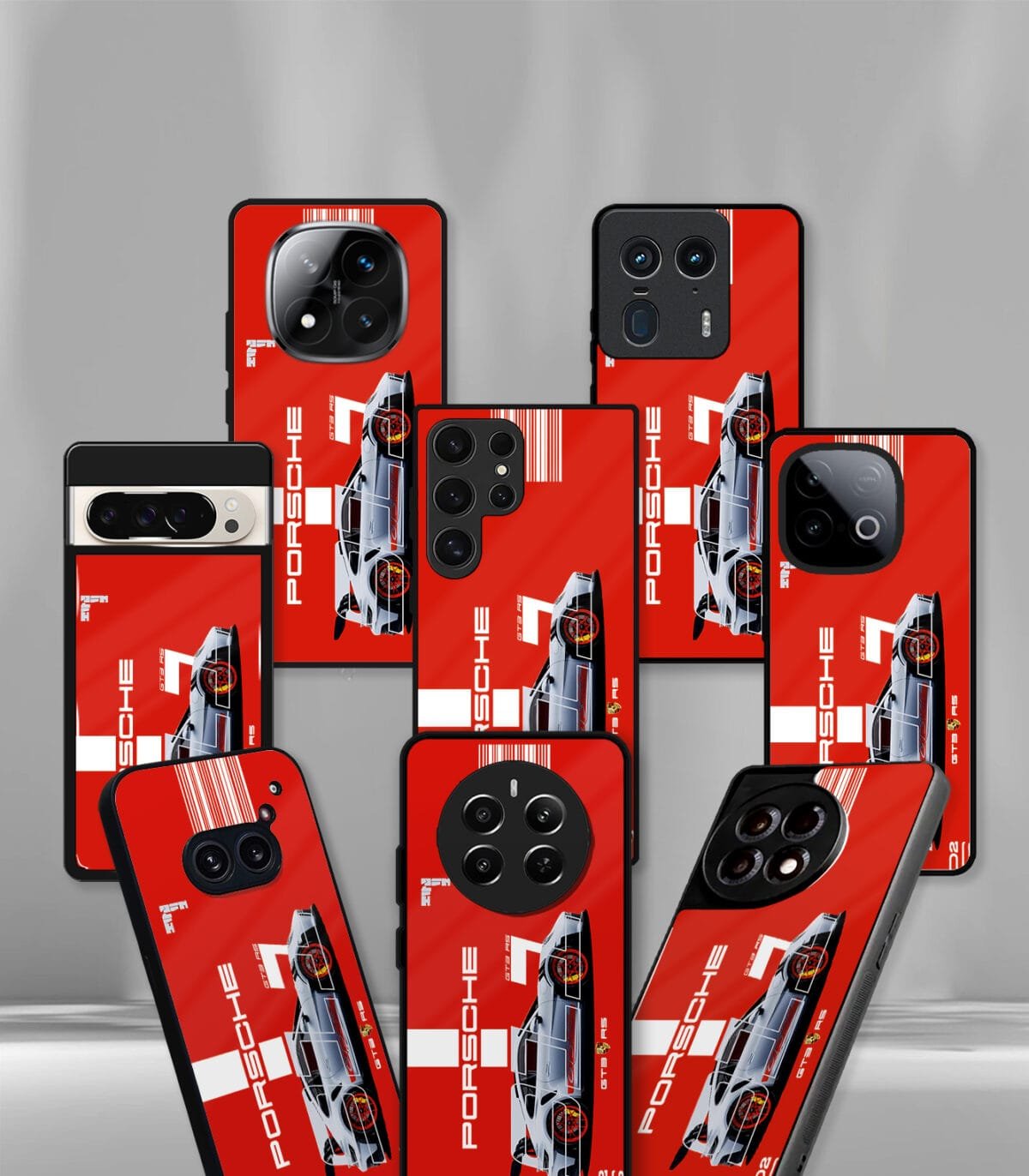 Porsche Red Premium Glossy PhoneCase - Image 2