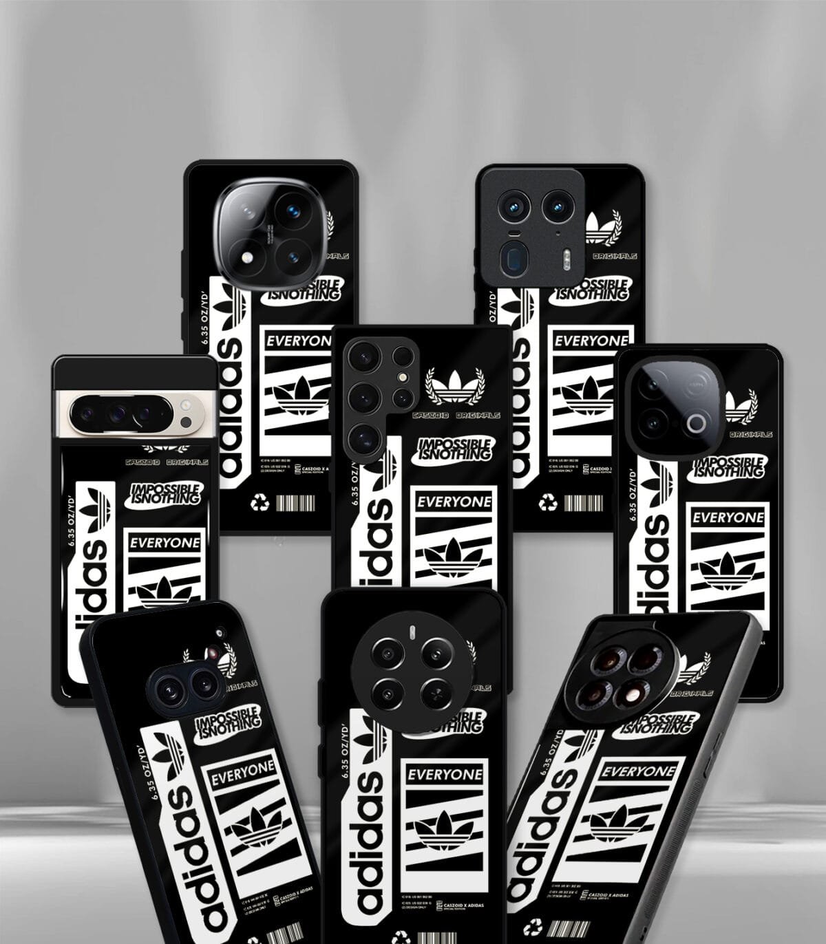 Black Cutouts Premium Glossy PhoneCase - Image 2
