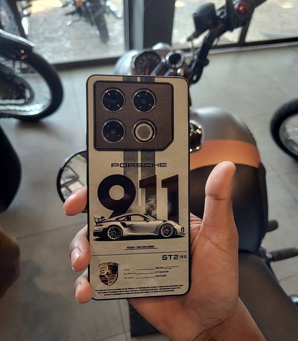 Ist me Porsche 911 Grey Premium Glossy PhoneCase - Image 1