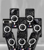 Carbon Fiber Cyber pattern Premium Glossy PhoneCase - Image 2