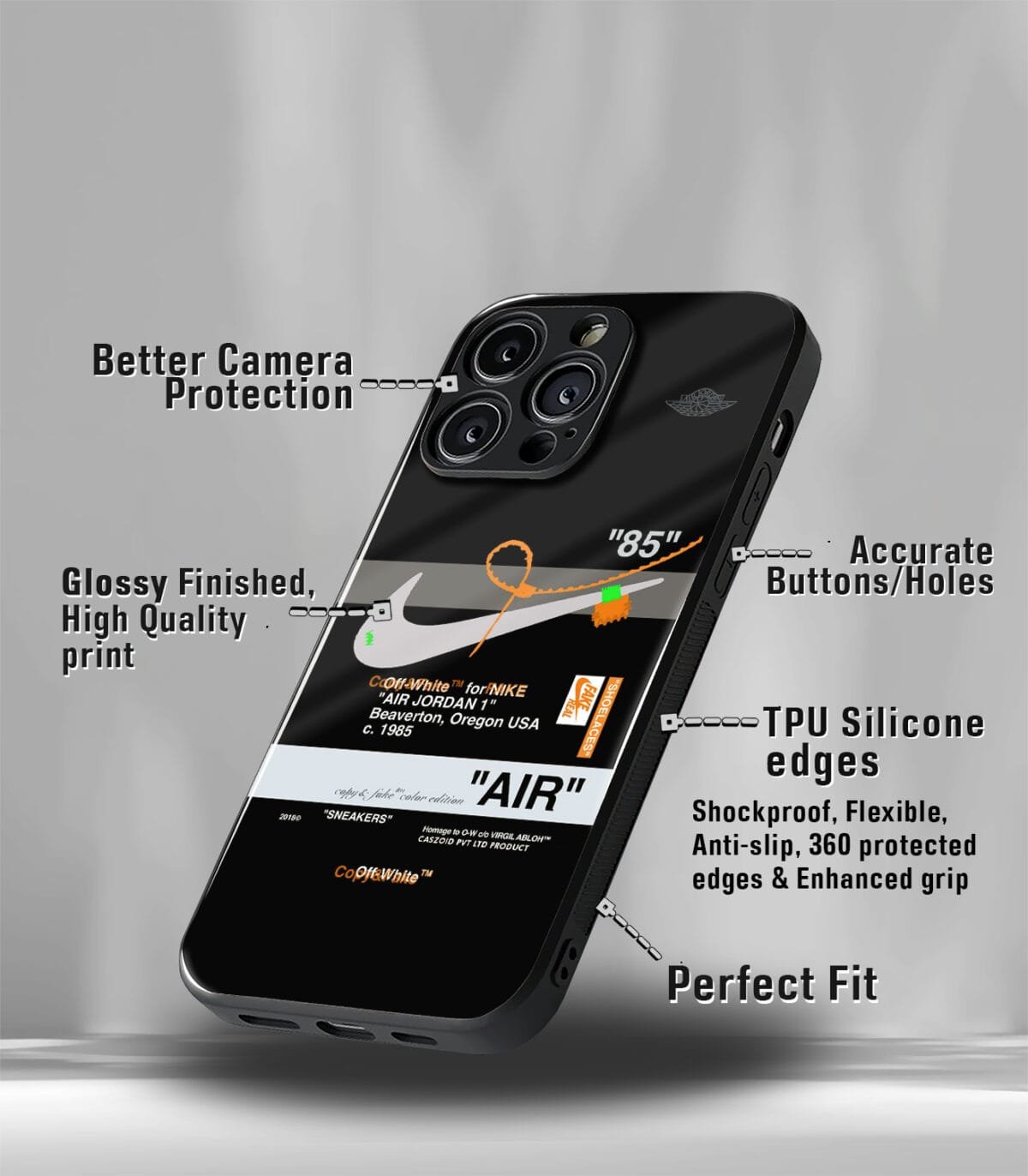 Offwhite Premium Glossy PhoneCase - Image 3