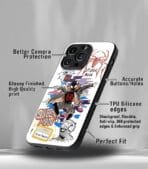 Superhero Collage Premium Glossy PhoneCase - Image 3