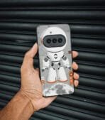 Astronaut in Grey Premium Glossy PhoneCase