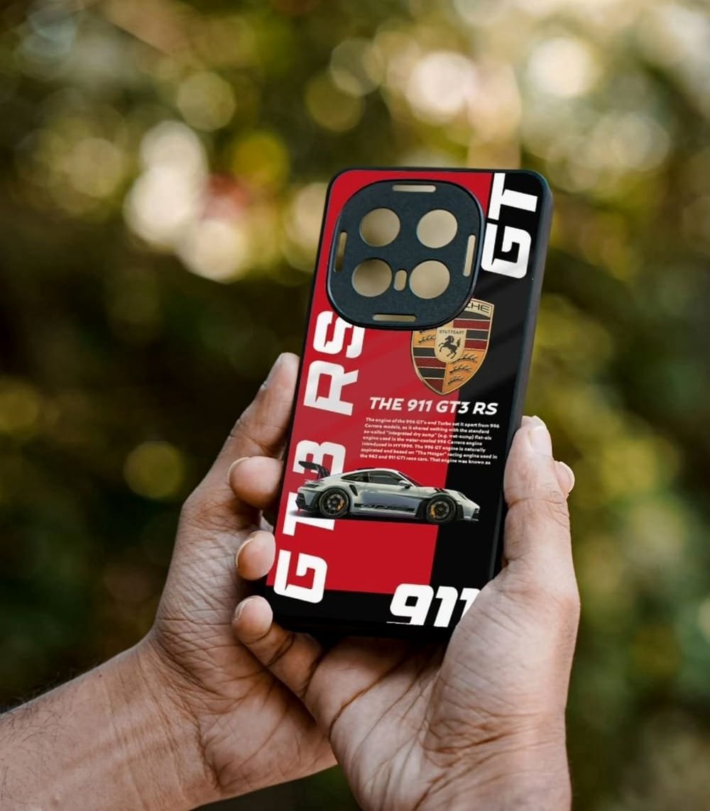 Ist me Porsche GT3RS 911 Red Premium Glossy PhoneCase - Image 1