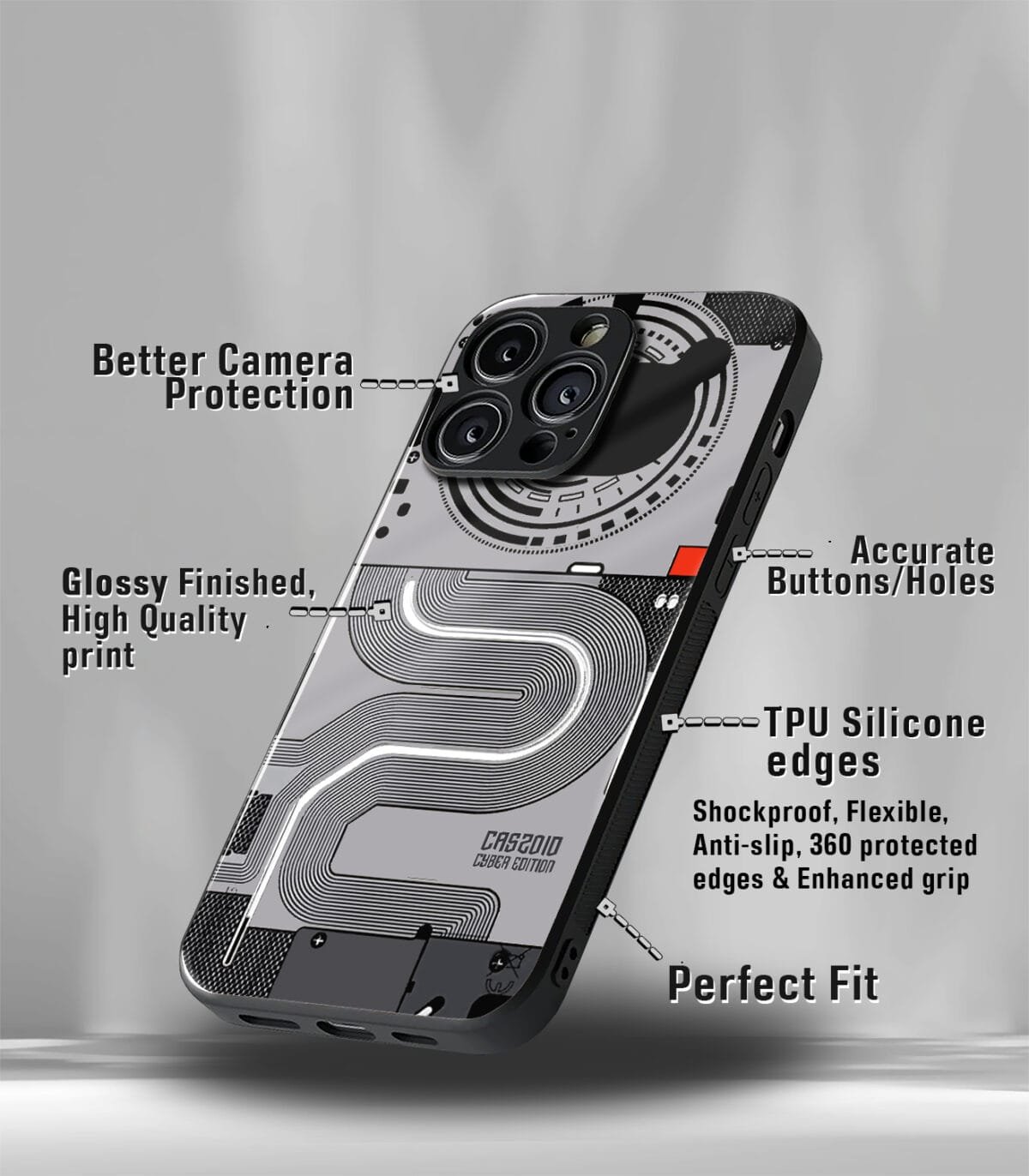 Cyber Edition Premium Glossy PhoneCase - Image 3