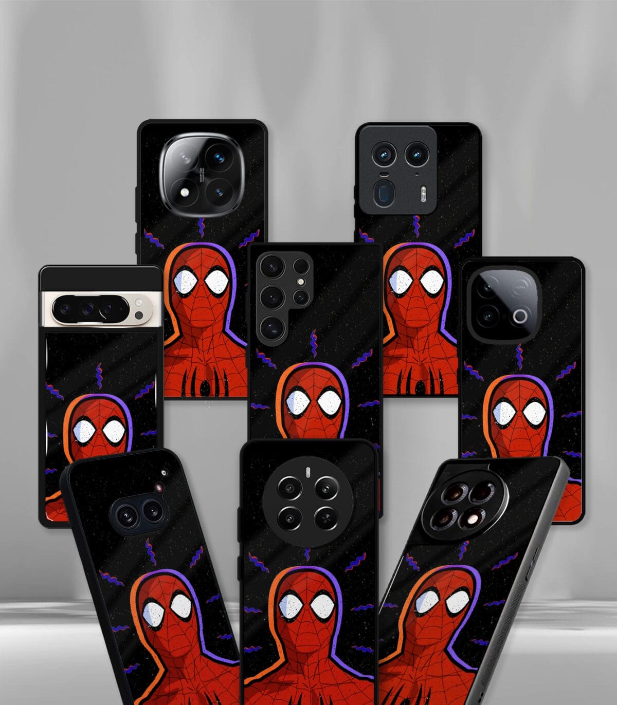 Spider face Premium Glossy PhoneCase - Image 2