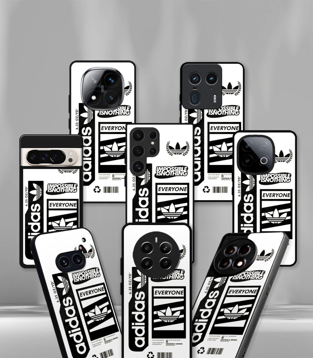 White Cutout Premium Glossy PhoneCase - Image 2