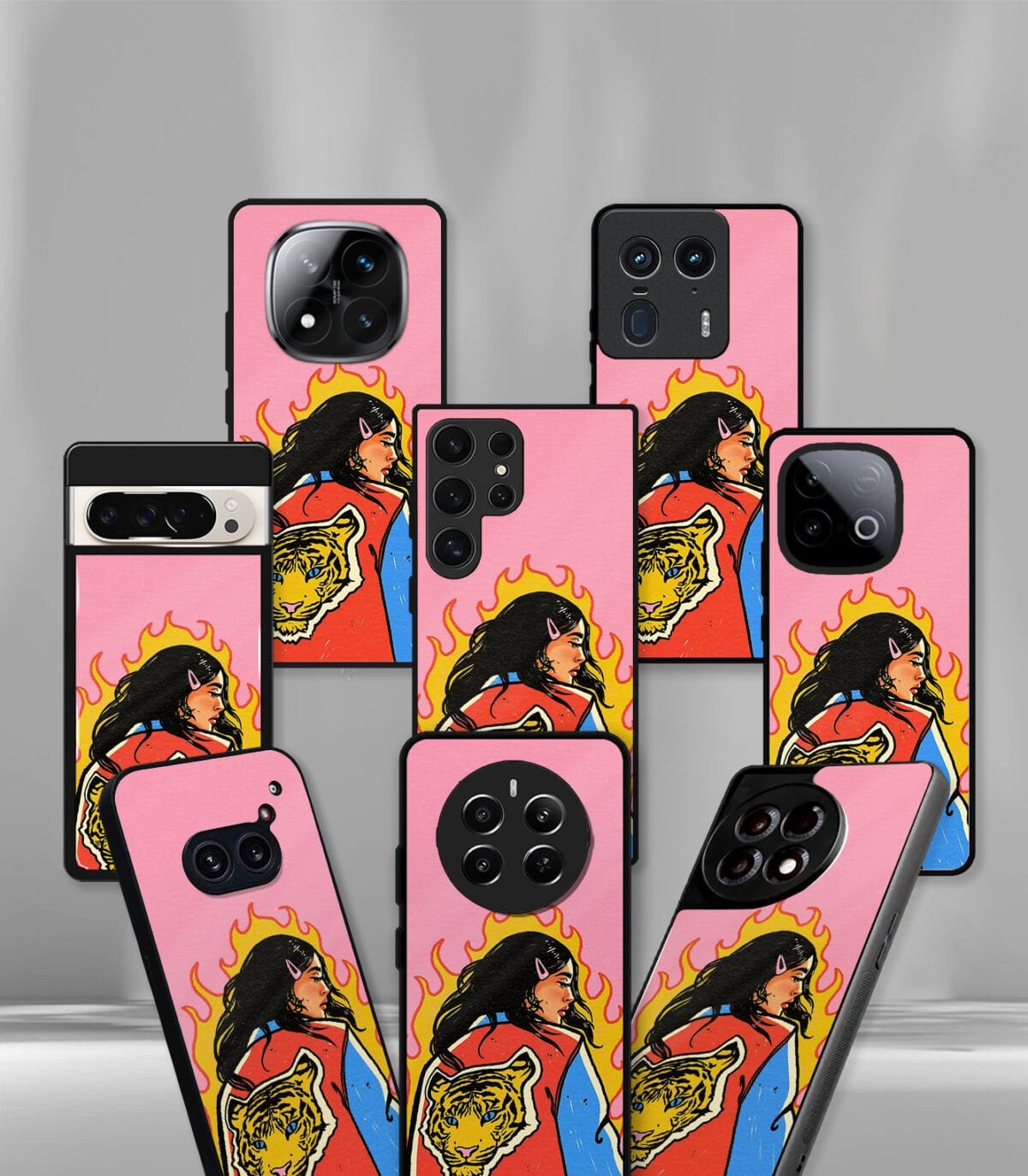 Royal Lady in Pink Premium Glossy PhoneCase - Image 2