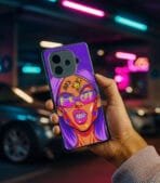 Fuck Off Trippy Lady Premium Glossy PhoneCase