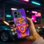 Fuck Off Trippy Lady Premium Glossy PhoneCase