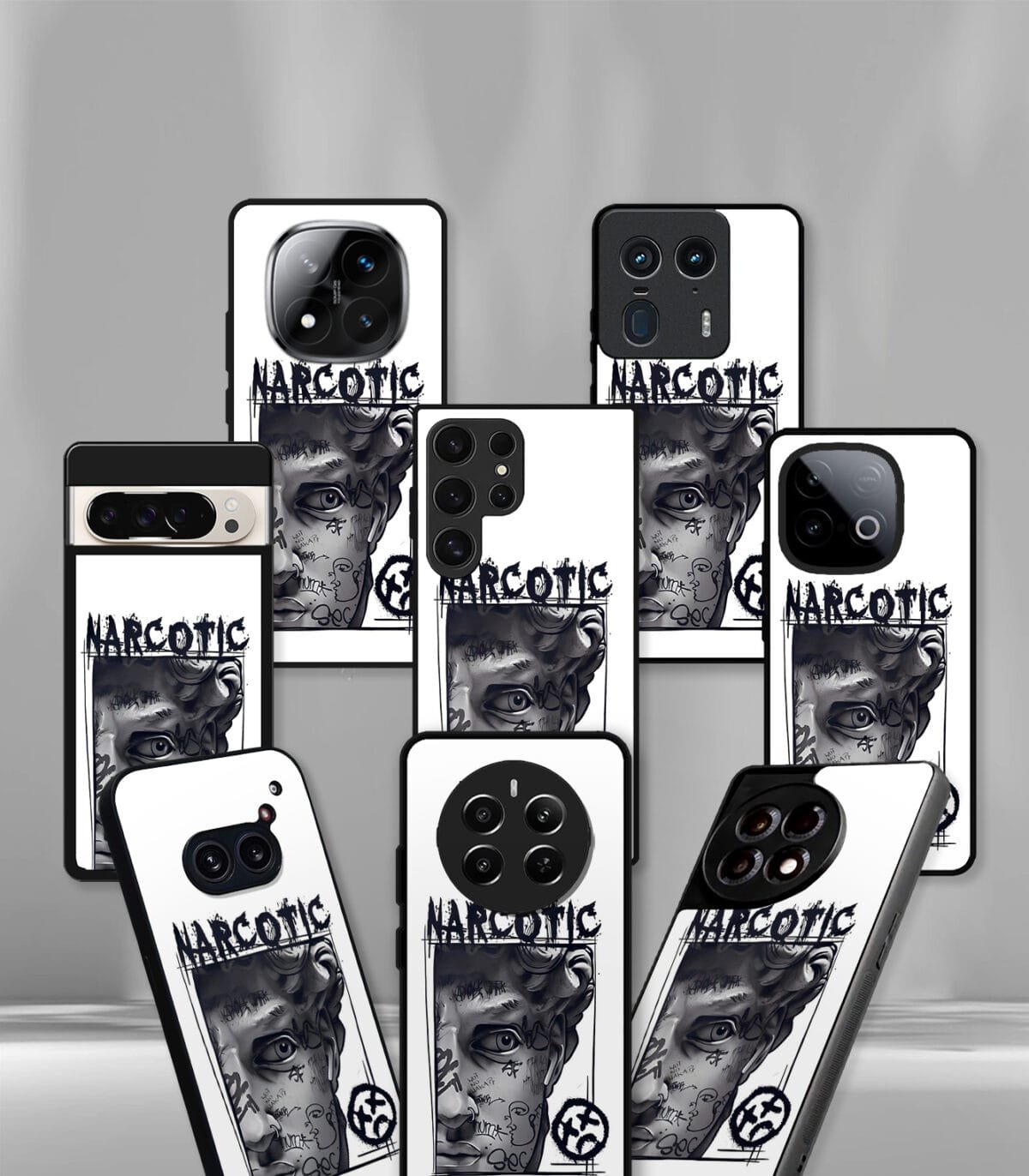 Psych Narcotic Face Premium Glossy PhoneCase - Image 2