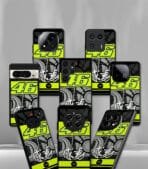 VR46 Rossi Red F1 Racing Premium Glossy PhoneCase - Image 3
