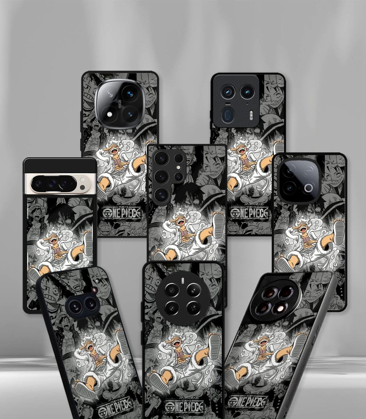 Grey Onepiece Anime Premium Glossy PhoneCase - Image 2
