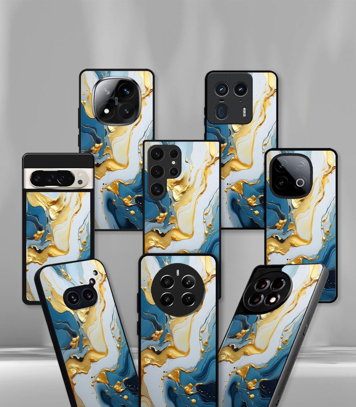 Aesthetic Marble Pattern Premium Glossy PhoneCase - Image 3