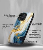 Aesthetic Marble Pattern Premium Glossy PhoneCase - Image 2