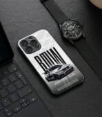 White Royal Car Premium Glossy PhoneCase