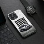 White Royal Car Premium Glossy PhoneCase