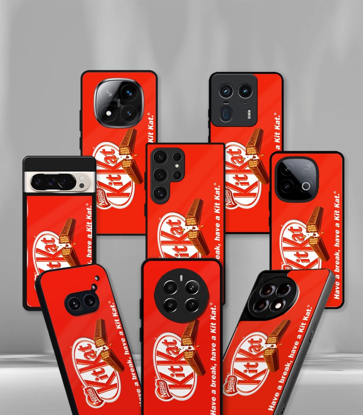 Kitkat Red Chocolate Premium Glossy PhoneCase - Image 2