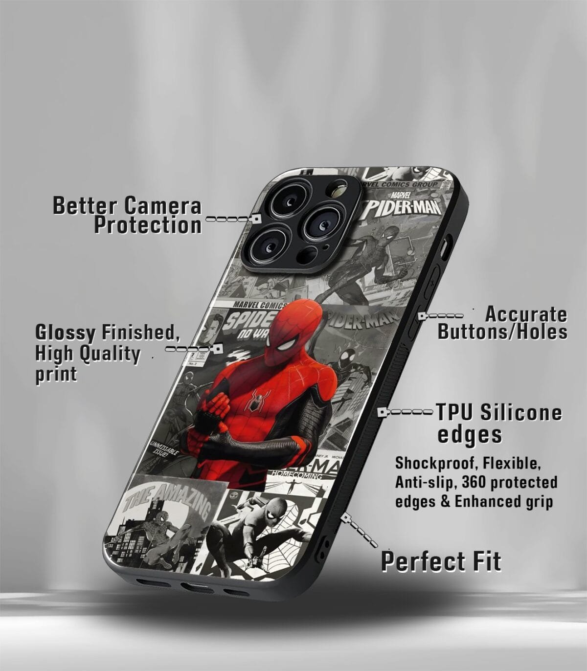 The Spidey Super Hero Premium Glossy Phone Case - Image 3