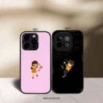 Cute boy and girl  Premium Glossy Couple Combo cases