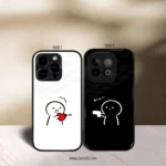 Cute Fighting Couples Premium Glossy Couple Combo Cases