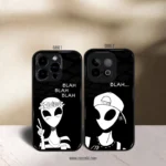 Alien Couples Blah Premium Glossy Couple Combo Cases