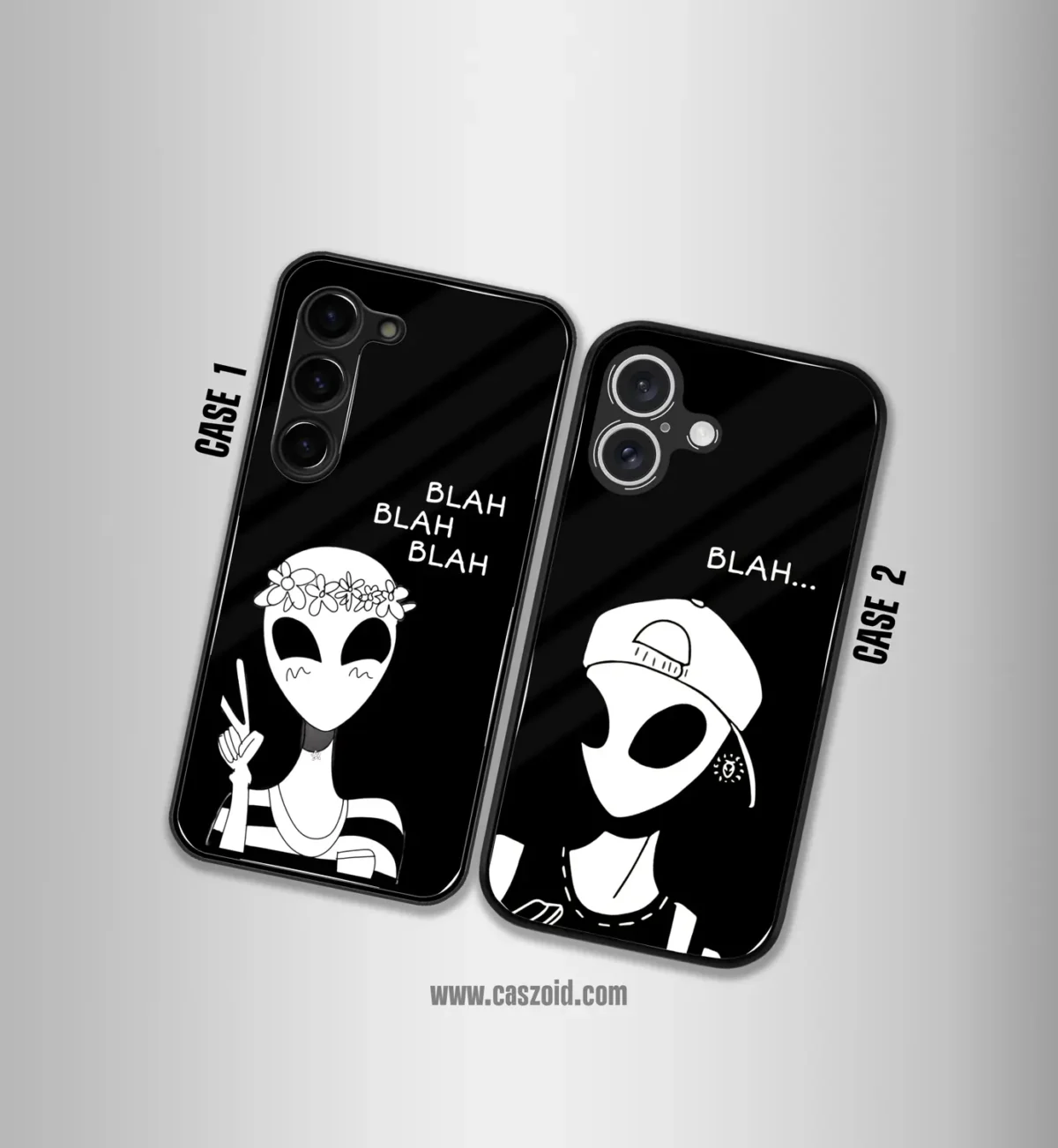 Alien Couples Blah Premium Glossy Couple Combo Cases - Image 2