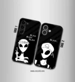 Alien Couples Blah Premium Glossy Couple Combo Cases - Image 2