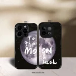 Love You to the Moon Premium Glossy Couple Combo Cases