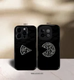 Shared Pizza with Love Premium Glossy Couple Combo Cases