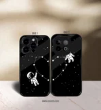 Astronaut Couples Premium Glossy Couple Combo Cases
