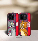 Laughing Tom & Jerry Couples Premium Glossy Couple Combo Cases